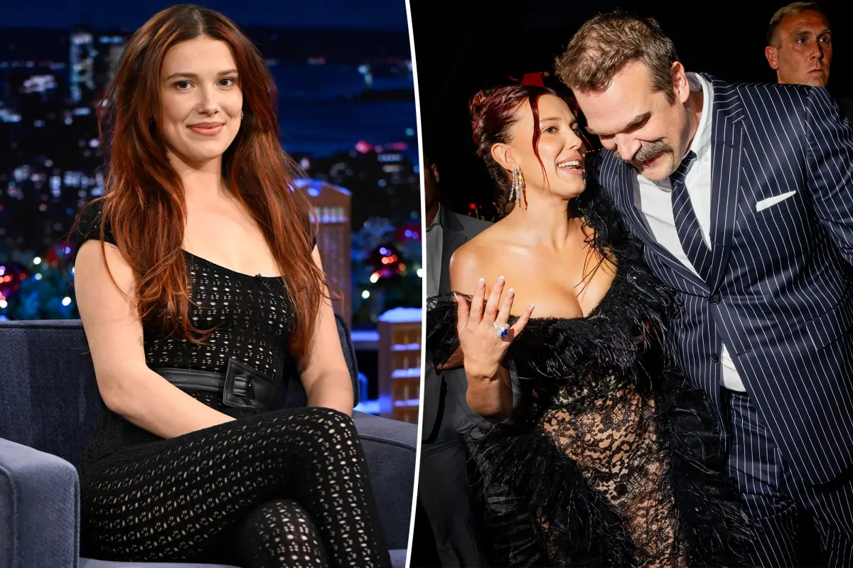 Millie Bobby Brown celebrates birthday with David Harbour