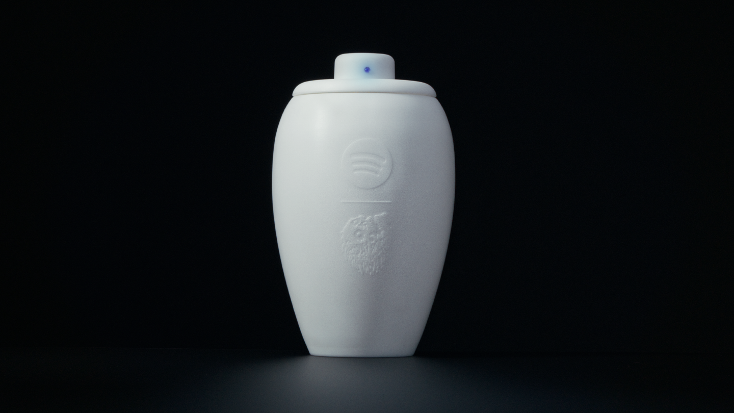 Spotify and Liquid Death Launch A Musically Enabled Urn