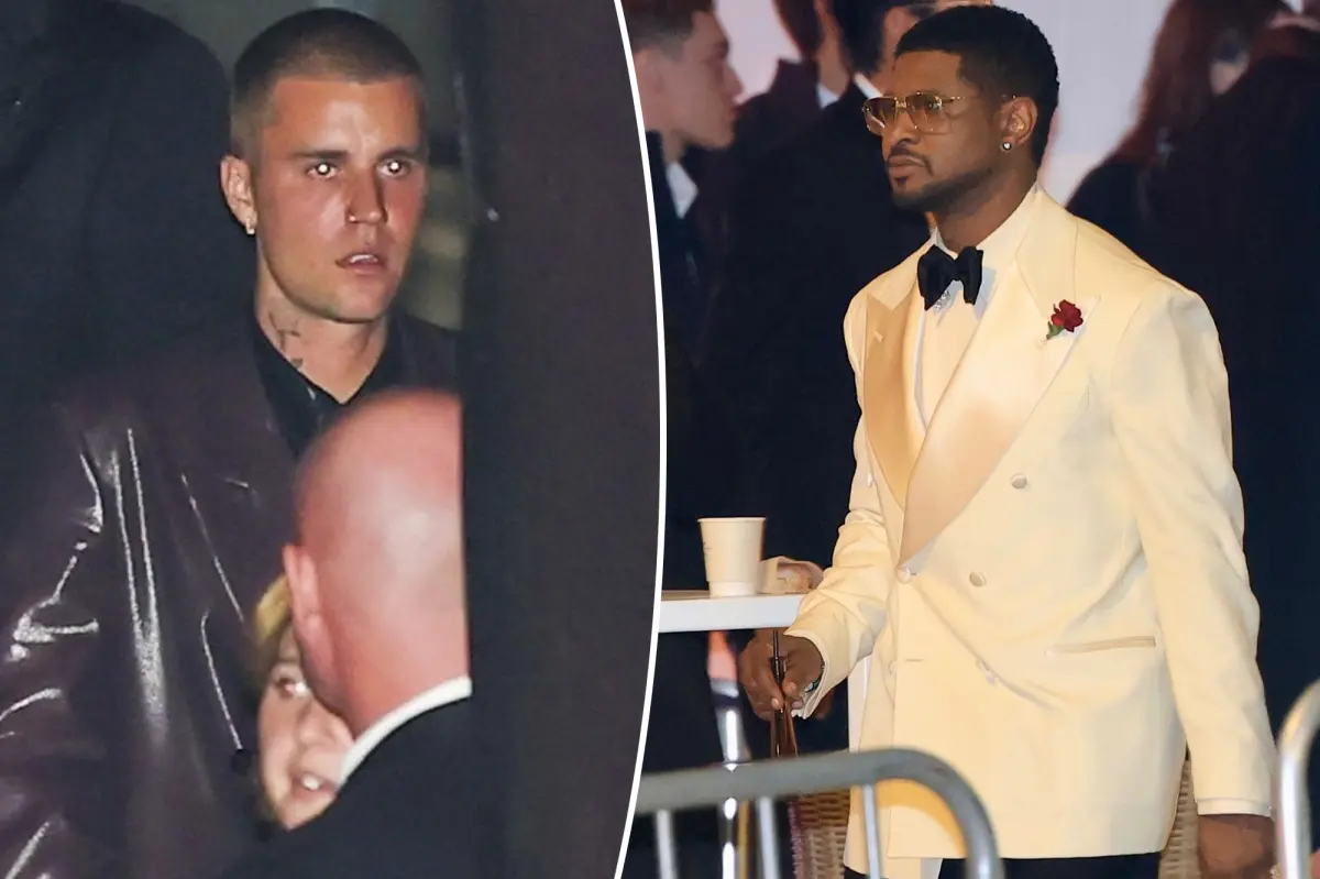 Usher claps back at claim he and Justin Bieber got into ‘heated exchange’ at Oscars party