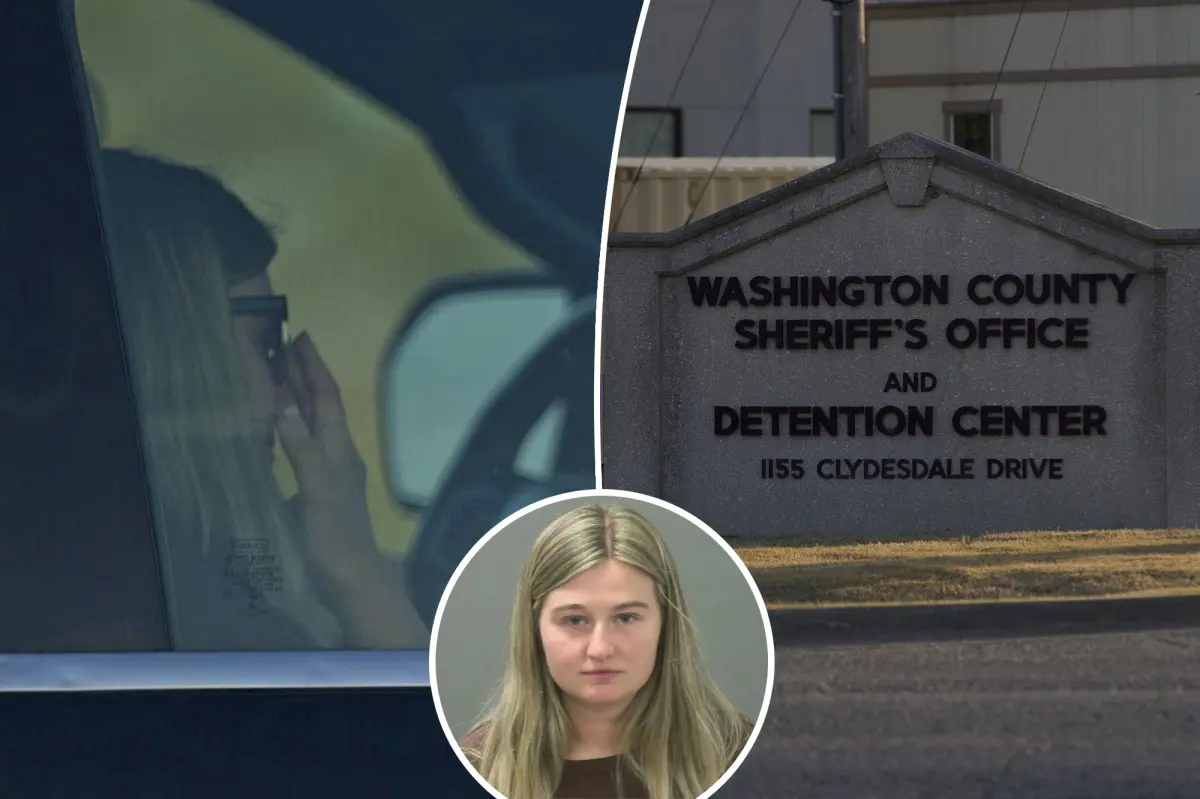 Kendra Duggar seen leaving jail after being charged with alleged child endangerment