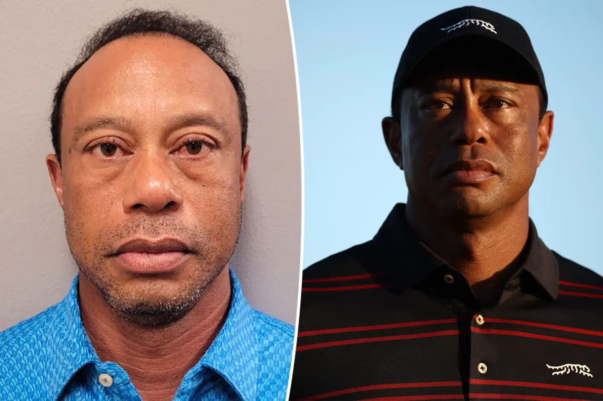 Tiger Woods mugshot released after Florida car crash, DUI arrest