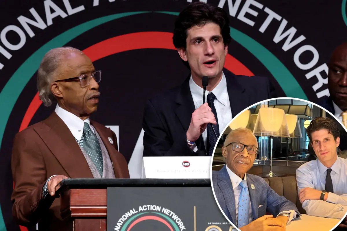 Jack Schlossberg and Rev. Al Sharpton reunite at his NAN conference, after power breakfast