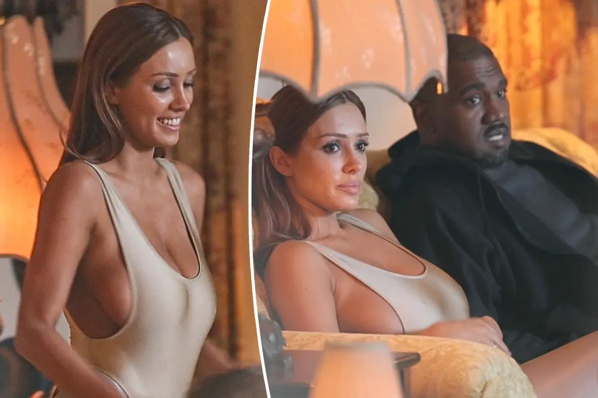 Bianca Censori spills out of bodysuit during date night with Kanye West