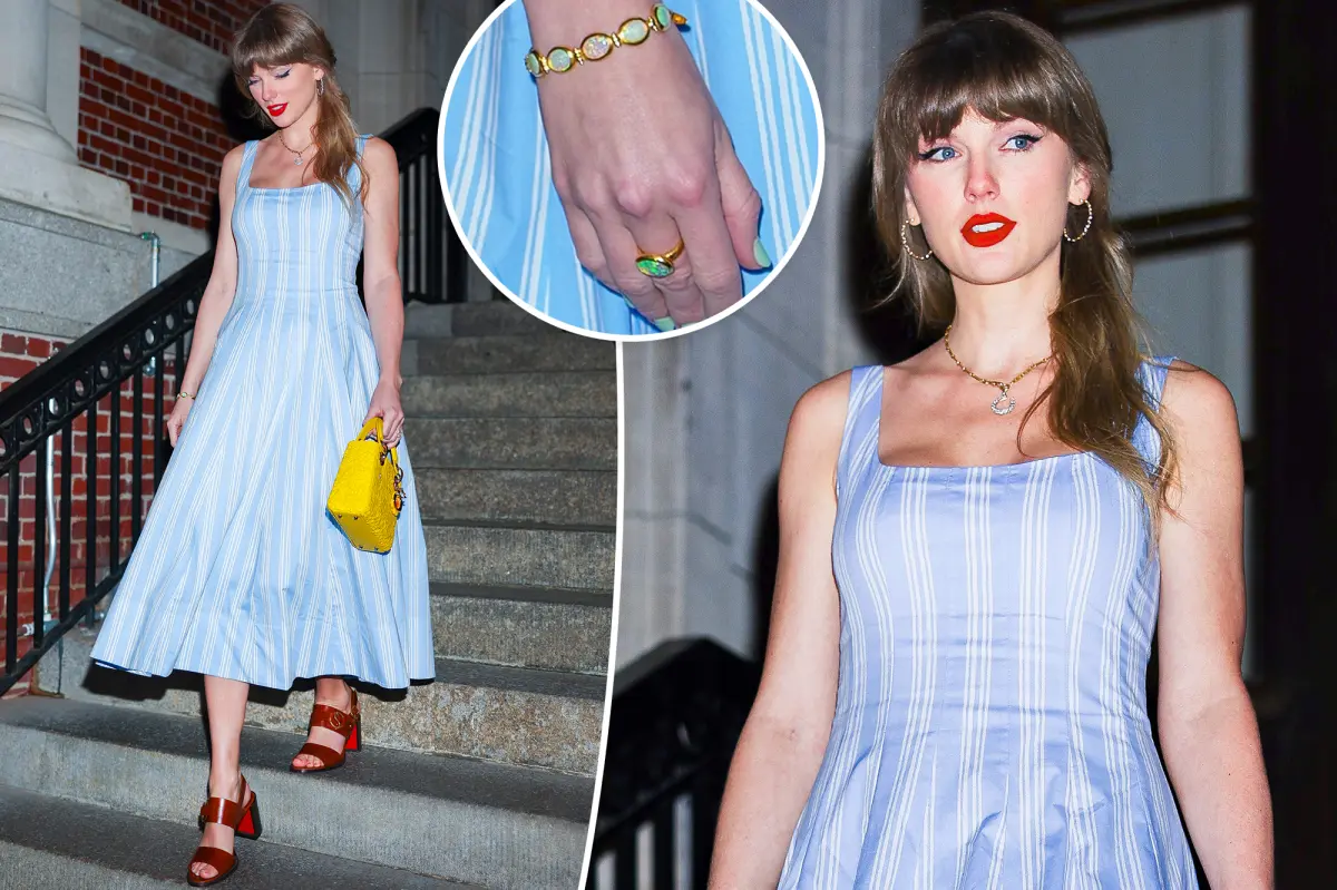 Taylor Swift dazzles in opal jewelry once owned by Elizabeth Taylor