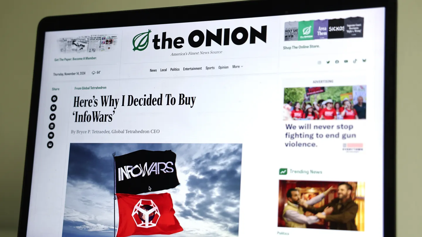 The Onion Buys Infowars Again From Bankruptcy After Rejection
