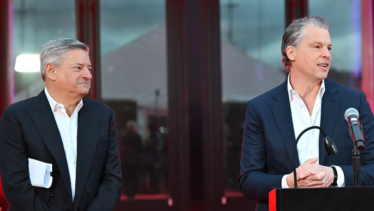 Netflix CEOs Ted Sarandos, Greg Peters See Pay Drop To $53 Million