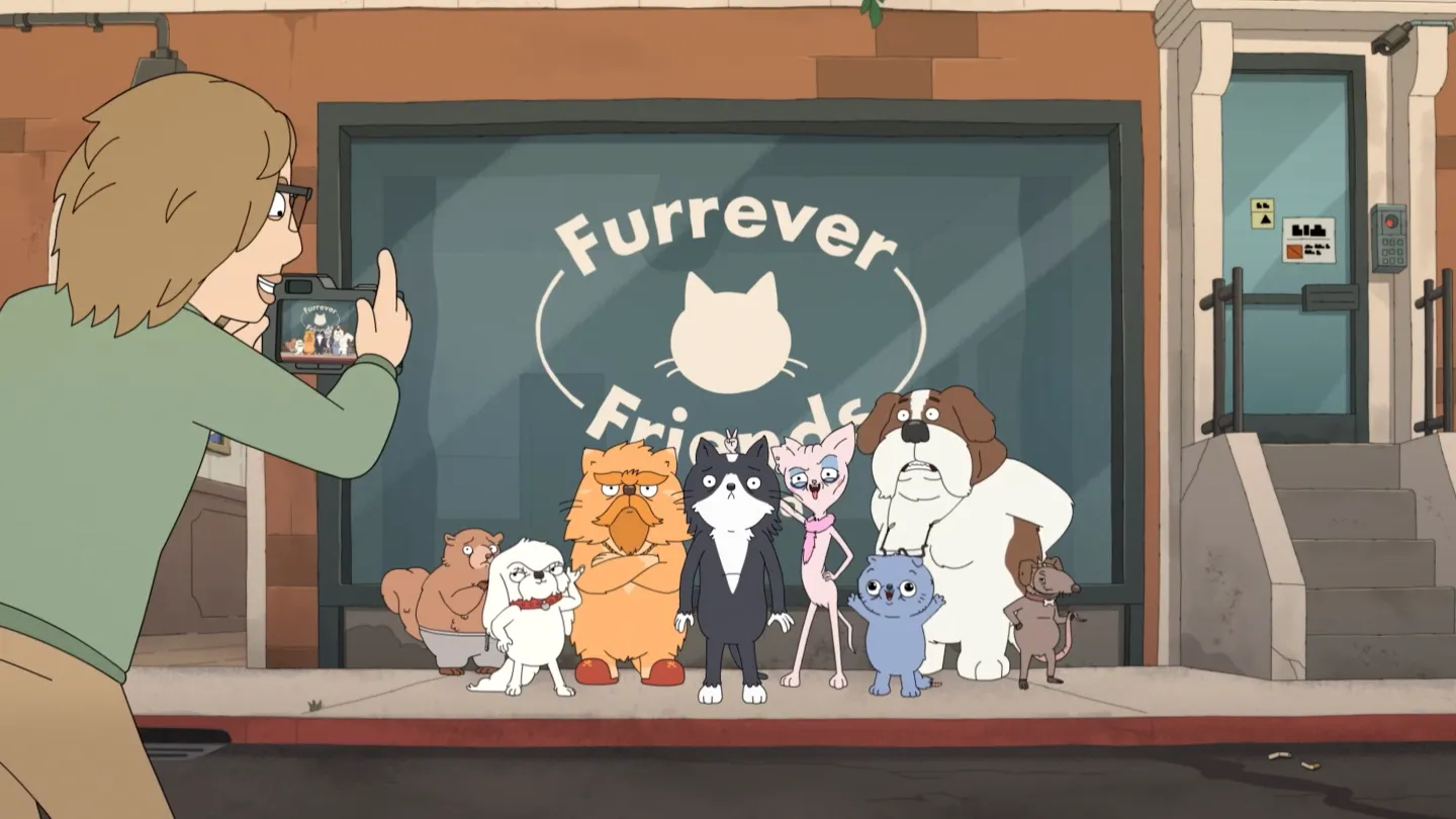 Jason Schwartzman, Aubrey Plaza in Amazon Cat Cartoon