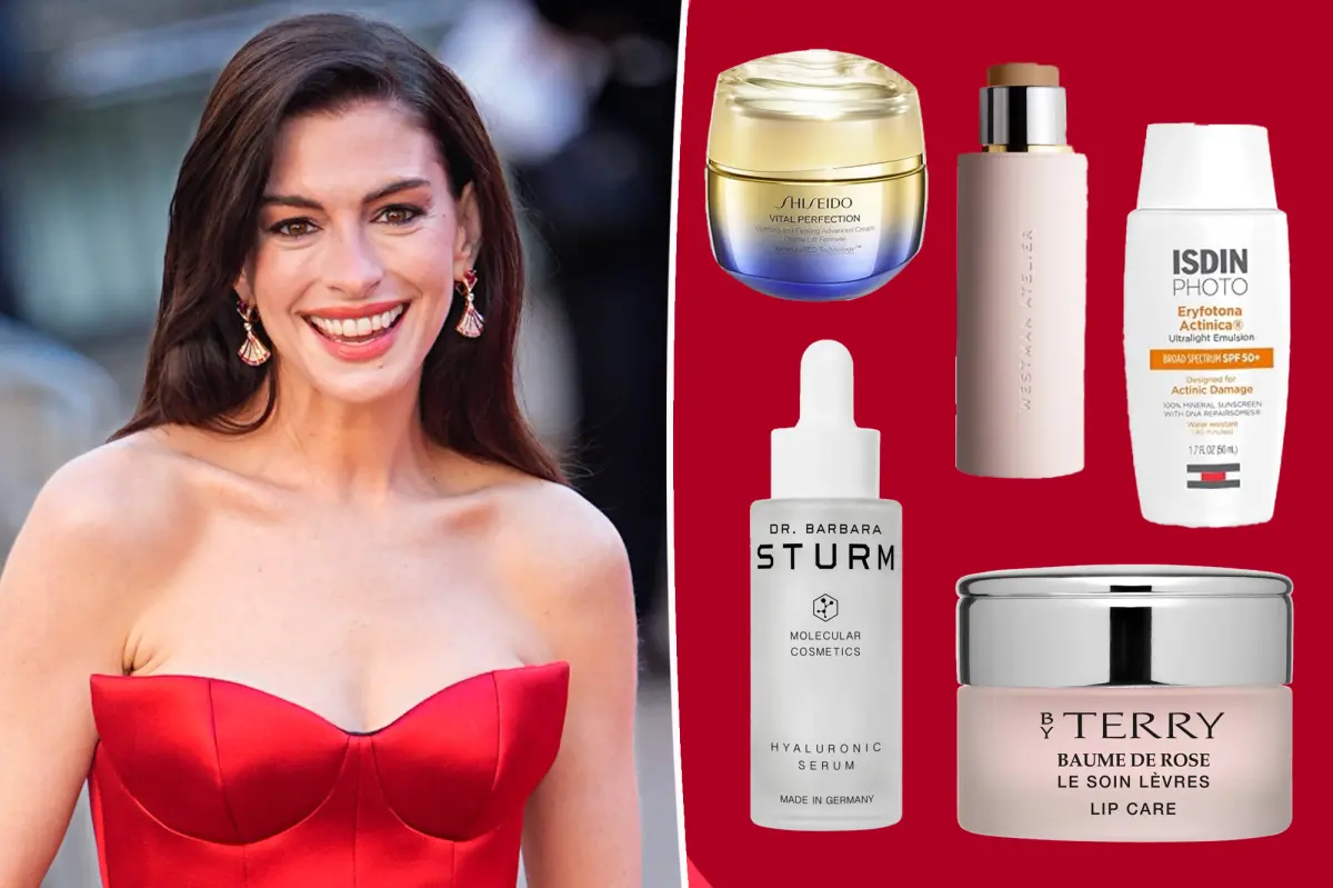 Anne Hathaway’s 7 favorite age-defying skincare products