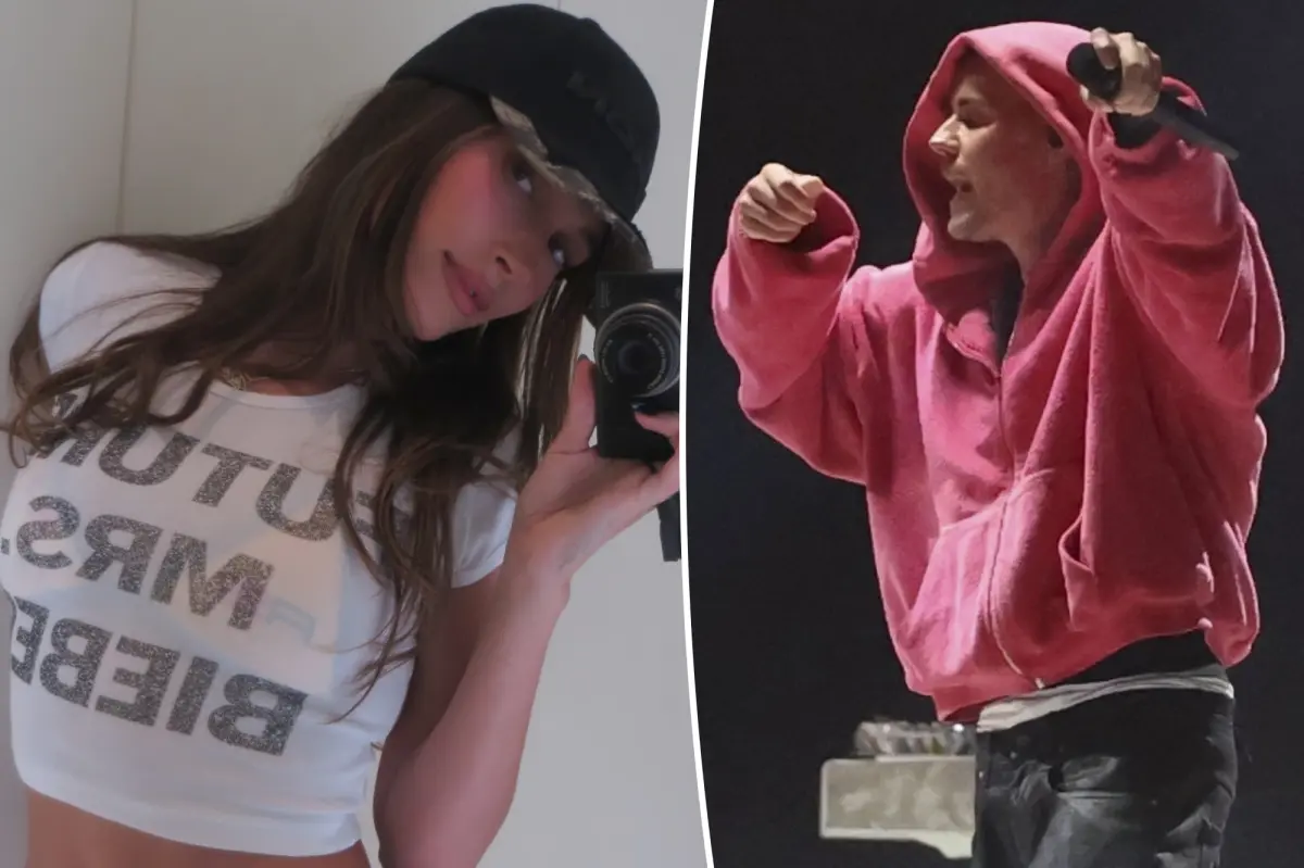 Hailey Bieber shows support for Justin’s Coachella 2026 set with sultry outfit change