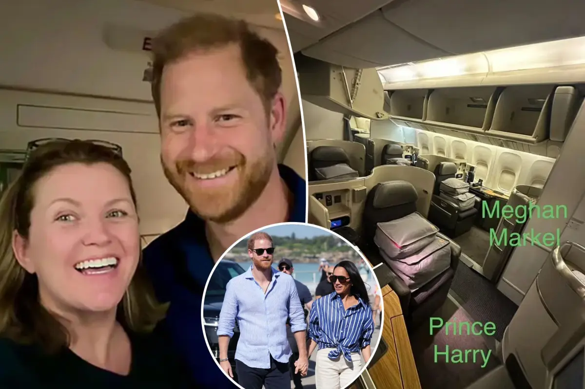 Prince Harry comforts grieving North Carolina woman with three-word message on first-class flight