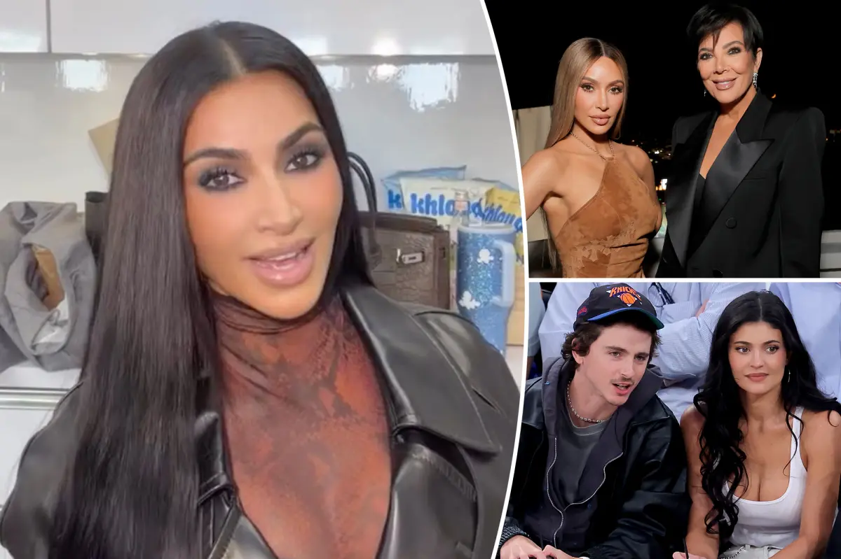 Kylie Jenner, Timothée Chalamet join Kim Kardashian and mom Kris to see ‘The Fear of 13’ on Broadway