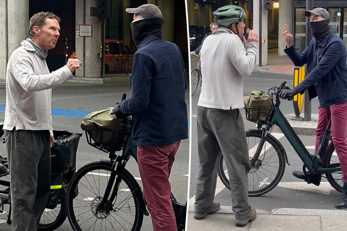 Biking Benedict Cumberbatch has heated ‘road rage’ fight with cyclist