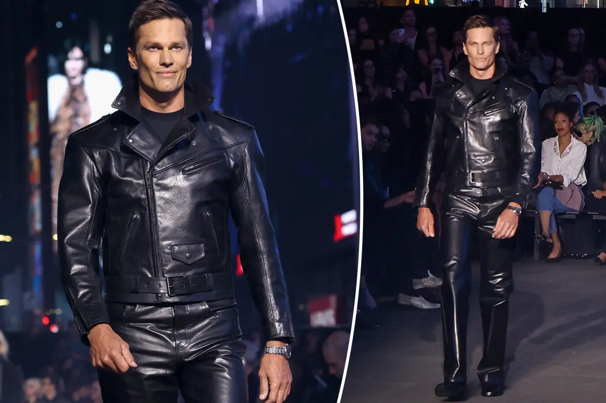 Tom Brady makes catwalk debut in Gucci fashion show