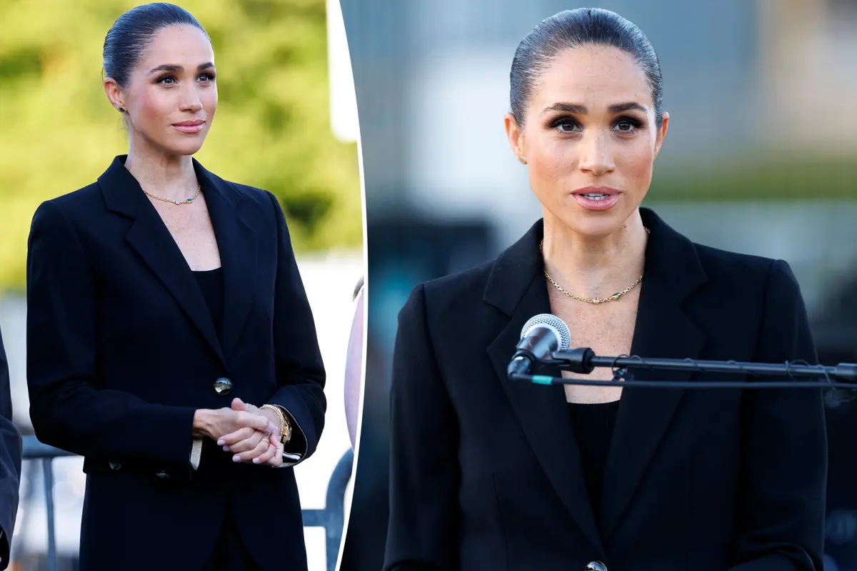Meghan Markle attends the Lost Screen Memorial unveiling in Geneva